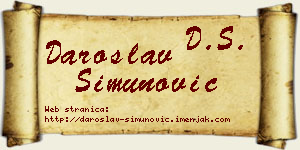 Daroslav Simunović vizit kartica